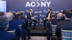 Suriye Devlet Başkanı Ahmed eş-Şara New York’ta Atlantic Council panelinde konuşuyor