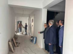 Balıkesir Susurluk'ta Orta Mahalle Camii Kur’an Kursu inşaatında devam eden çalışmalar