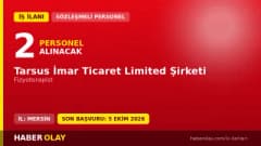 Tarsus İmar Ticaret Limited Şirketi fizyoterapist personel alımı ilanı 2026