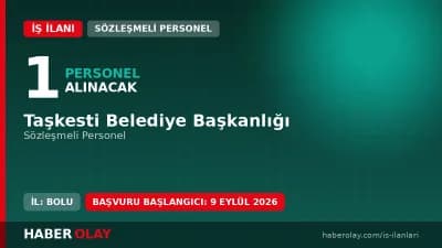 Taşkesti Belediye Başkanlığı sözleşmeli personel alımı ve başvuru şartları