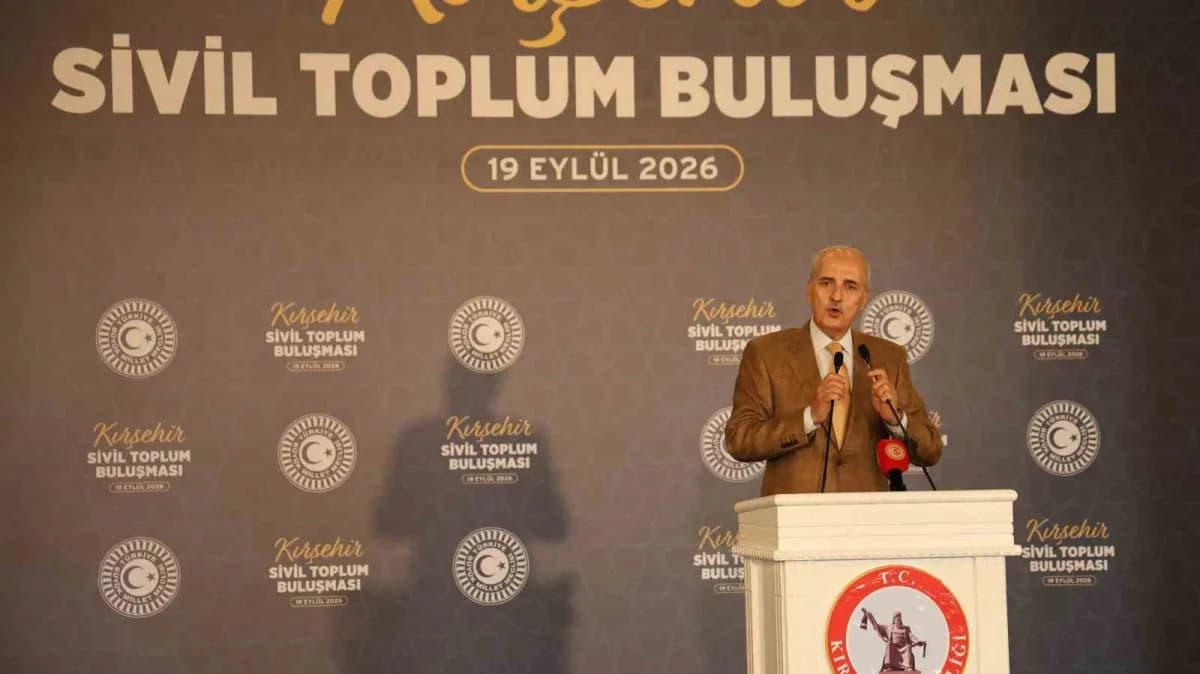 TBMM Başkanı Numan Kurtulmuş Kırşehir'de sivil toplum kuruluşları toplantısında konuşuyor