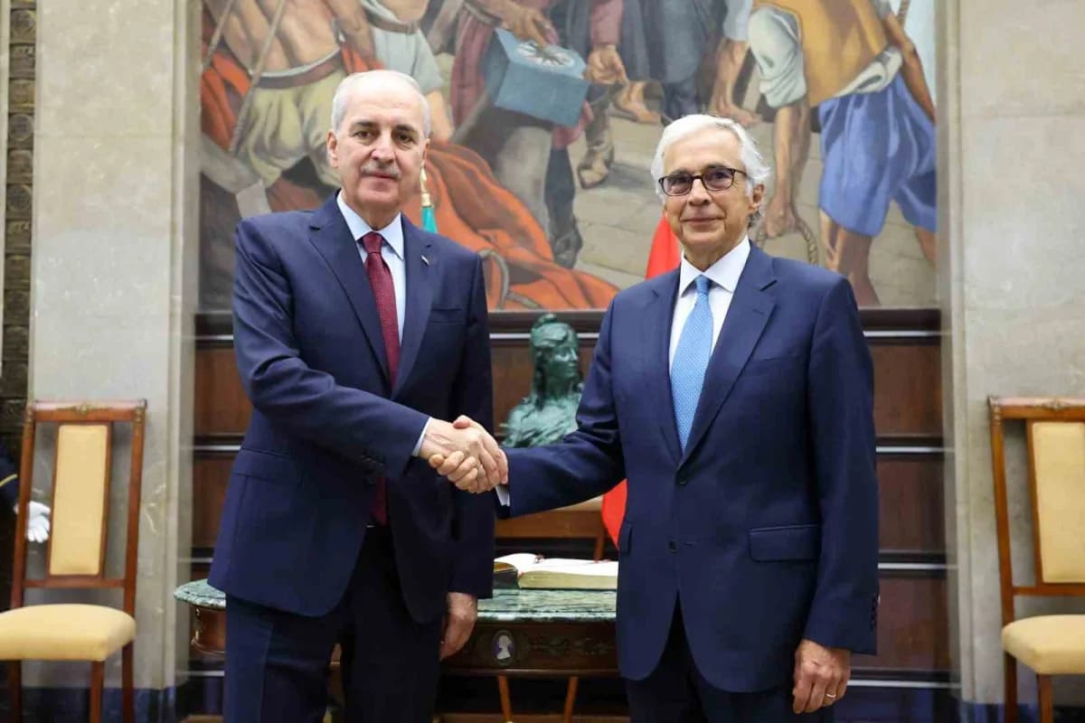 Türkiye Büyük Millet Meclisi (TBMM) Başkanı Numan Kurtulmuş, beraberindeki parlamento heyetiyle ziyarette bulunduğu Lizb