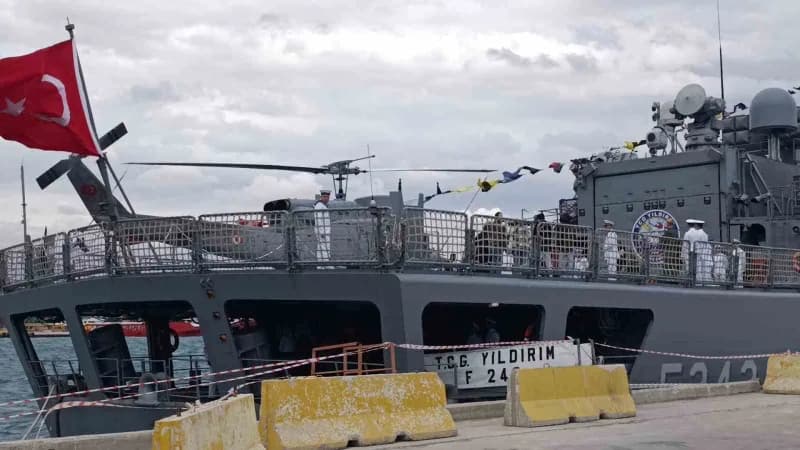 Türk Deniz Kuvvetleri Komutanlığı envanterinde bulunan Yavuz sınıfı TCG Yıldırım (F-243) Fırkateyni, Preveze Deniz Zafer