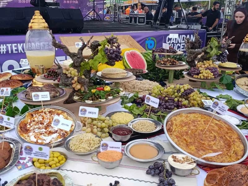 Tekirdağ Büyükşehir Belediyesi tarafından bu yıl ilk kez düzenlenen 1. Uluslararası Gastronomi ve Bağcılık Festivali, ko