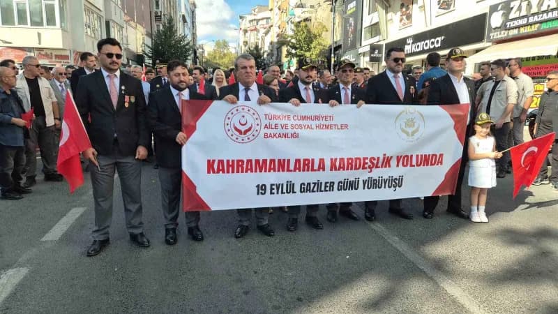 Tekirdağ’da Gaziler Günü’nde anlamlı yürüyüş