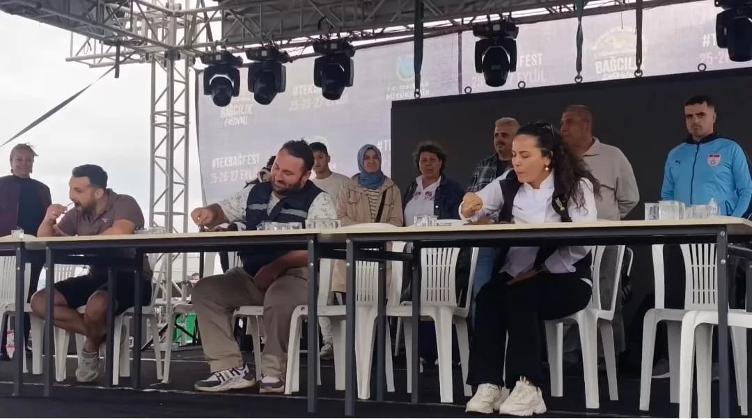 Tekirdağ’da bu yıl ilk kez düzenlenen Uluslararası Gastronomi ve Bağcılık Festivali kapsamında, kentin dünyaca ünlü lezz