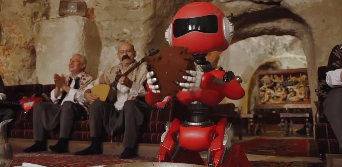 TEKNOFEST robotu sıra gecesinde çiğköfte yoğurdu