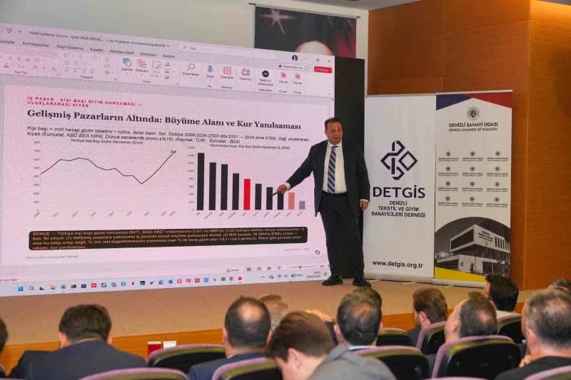 Sektör temsilcilerini Denizli'de buluşturan TEKSPEKTİF programında, Tekstil ve hazır giyimdeki sipariş kayıpları ile art