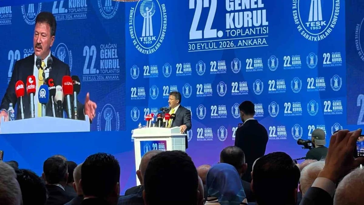 Türkiye Esnaf ve Sanatkarları Konfederasyonu (TESK) 22. Olağan Genel Kurulu sonucu Türkiye Şoförler ve Otomobilciler Fed