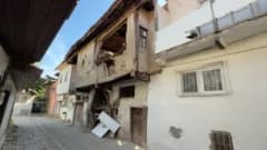 Tokat Zile Minareikebir Mahallesi'nde SİT alanı içinde bulunan tarihi konakların dış görünümü