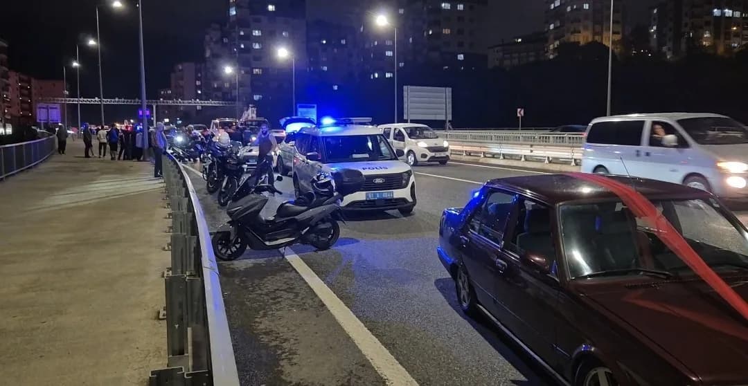 Trabzon'un Ortahisar ilçesinde trafiği tehlikeye düşüren ve çevreye rahatsızlık veren araçlara yönelik yapılan uygulamad