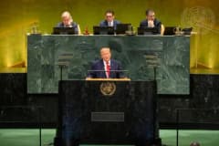 Donald Trump BM Genel Kurulu'nda konuşma yaparken