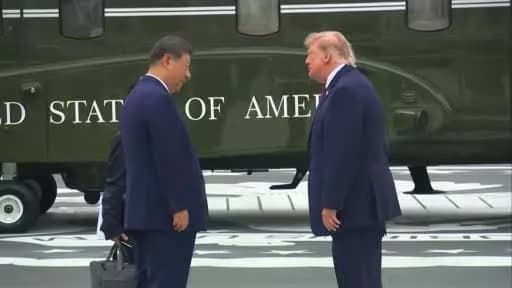 ABD Başkanı Donald Trump ve Çin Devlet Başkanı Xi Jinping Beyaz Saray’da görüşme yaparken