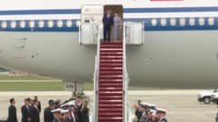ABD Başkanı Donald Trump, Çin Devlet Başkanı Xi Jinping’i Joint Base Andrews Hava Üssü’nde kırmızı halı ve askeri törenl