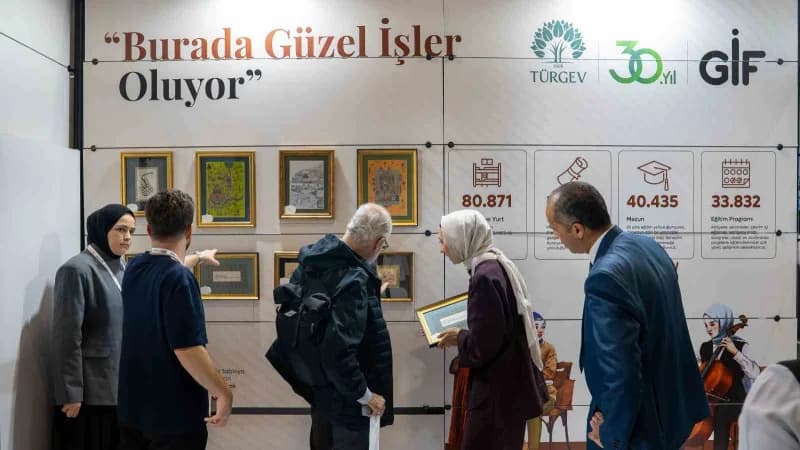 Fuarda yerini alan Türkiye Gençlik ve Eğitime Hizmet Vakfı (TÜRGEV), gençleri, gönüllüleri, yöneticileri ve çalışanlarıy