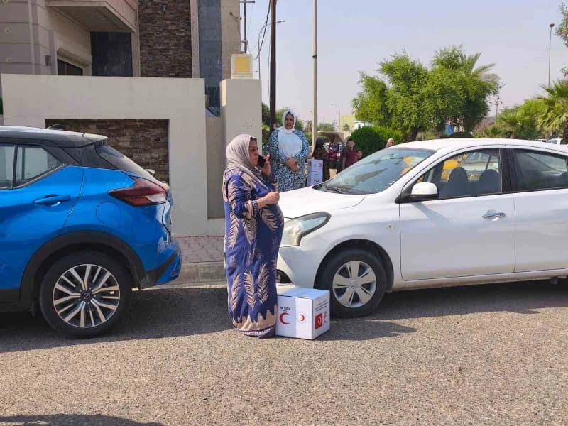 Türk Kızılay, Irak ve komşu ülkelerde başlattığı Yardım kampanyası kapsamında Kerkük kentinde 500 ihtiyaç sahibi aileye