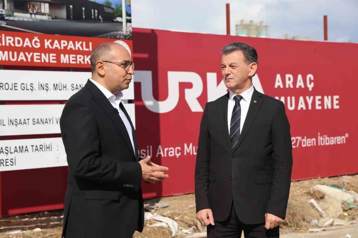 TURKA tarafından İstanbul Arnavutköy'de kurulan yeni nesil araç muayene örnek merkezi görüntüsü