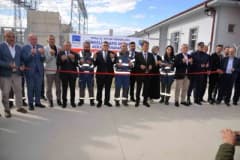 Türkeli ilçesinde yeni açılan transformatör merkezinin dış görünümü ve açılış töreninden görüntüler