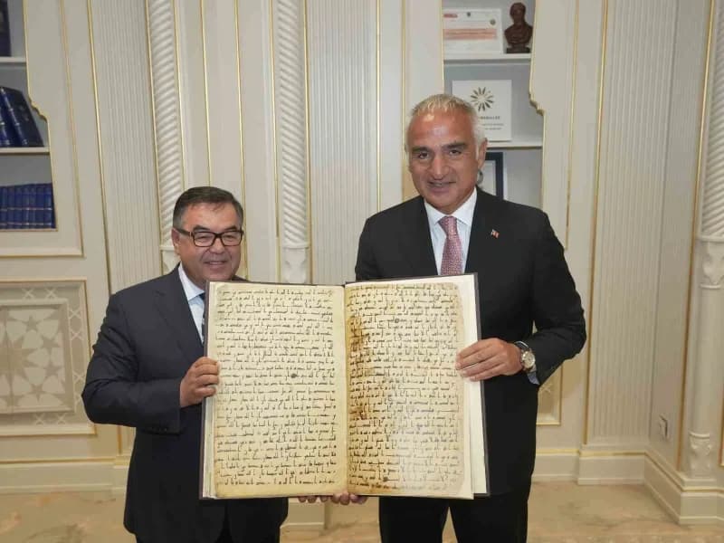 Türkiye ve Özbekistan arasında kültür alanında işbirliği mutabakat zaptı imza töreni