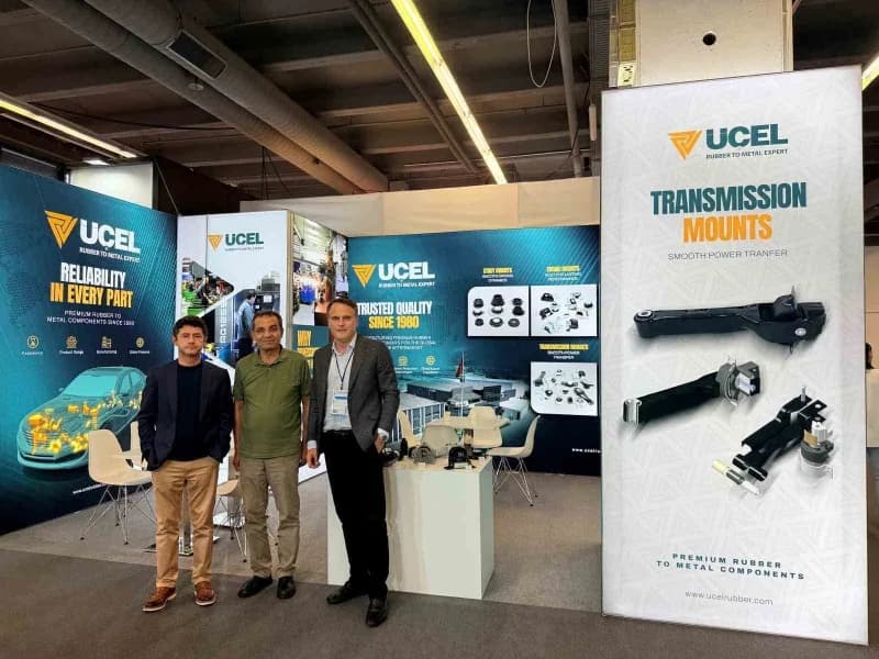 Üçel Kauçuk standı Automechanika Frankfurt 2026 fuarında ziyaretçilerle dolu