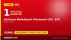 Ulukışla Belediyesi Personel Ltd. Şti. beden işçisi alımı için başvuru adresi ve şartlar