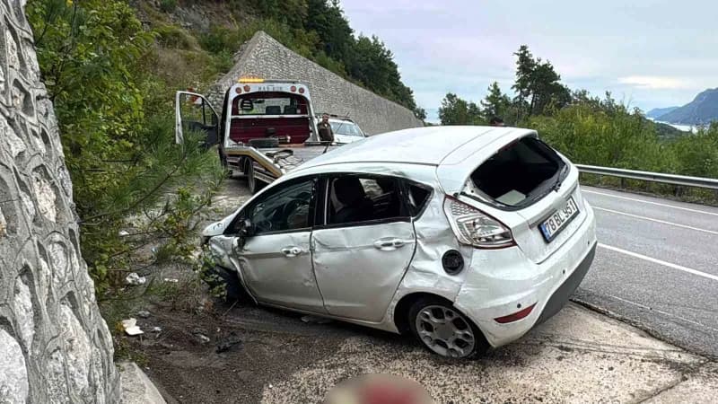 Bartın Amasra ilçesinde trafik kazasında ağır yaralanan 3 aylık Umay bebeğin tedavi gördüğü hastane