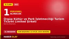 Ürgüp Kültür ve Park İşletmeciliği Turizm Ticaret Limited Şirketi servis elemanı alımı ilanı