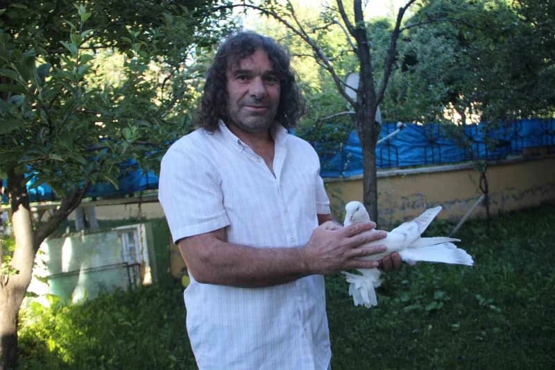 Muğdat Gültekin, Güvercin sevgisini anlattı.
