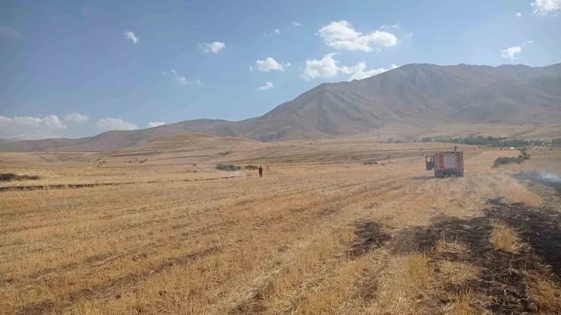 Van'ın Gevaş ilçesinde çıkan örtü üstü yangın, İtfaiye ekipleri tarafından söndürüldü.