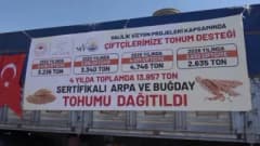 Van’da çiftçilere dağıtılan sertifikalı arpa ve buğday tohumları