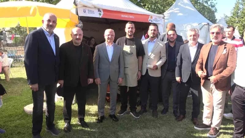 Eski Sanayi ve Teknoloji bakanı ve AK Parti Bursa Milletvekili Mustafa Varank, Bursa'da düzenlenen Gastronomi Festivali’
