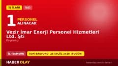 Vezir İmar Enerji Ltd. Şti. Samsun Vezirköprü 1 kaynakçı işçi alımı ilanı