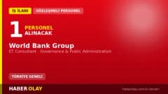 World Bank Group ET Consultant - Governance & Public Administration pozisyonu için personel alımı ilanı