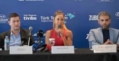 WTA 125 Türk Telekom Ankara Open açılış toplantısından tenis organizasyonuna dair görüntü