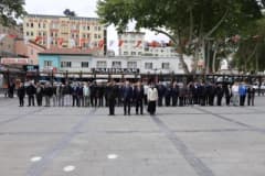 Yahyalı Cumhuriyet Meydanı’nda 19 Eylül Gaziler Günü töreninden bir kare