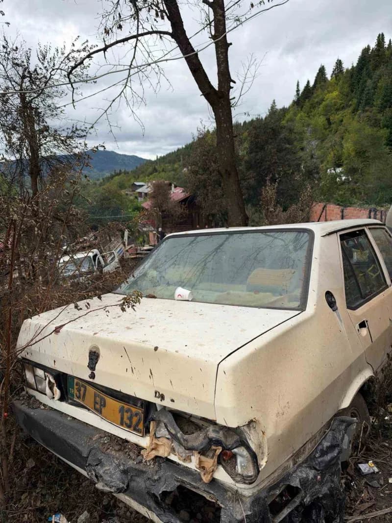 Kastamonu'nun İnebolu ilçesinde 11 evin yandığı köyde İnebolu Kaymakamlığı ve İl Özel İdaresi ekiplerince soğutma ve enk