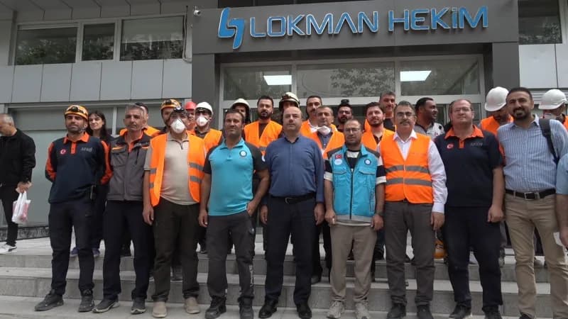 Lokman Hekim Van Hastanesinde yangın tatbikatı gerçekleştirildi.