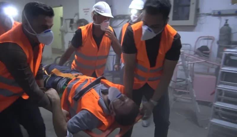 Lokman Hekim Van Hastanesinde yangın tatbikatı gerçekleştirildi.