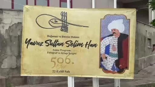 Tekirdağ Muratlı'da Yavuz Sultan Selim Han anma töreninde mehteran takımı gösterisi