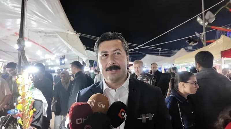 Bursa Yenişehir’de Osmanlı geleneğiyle düzenlenen renkli panayır alanından görüntü