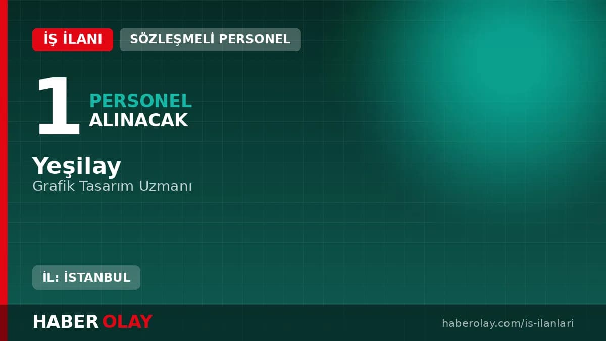Yeşilay Genel Merkez Grafik Tasarım Uzmanı Alımı ve İş İlanı Detayları