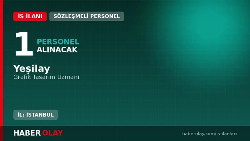 Yeşilay Genel Merkez Grafik Tasarım Uzmanı Alımı ve İş İlanı Detayları