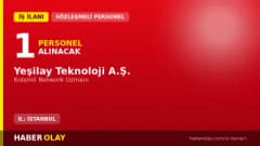 Yeşilay Teknoloji A.Ş. Kıdemli Network Uzmanı iş ilanı 2026