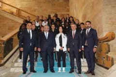 Yüksekova Spor Kulübü heyeti TBMM’de MHP Genel Başkan Yardımcısı Feti Yıldız ile görüşüyor