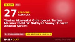 Yüntaş A.Ş. Afyonkarahisar'da 27 işçi alımı ilanı için başvuru detayları