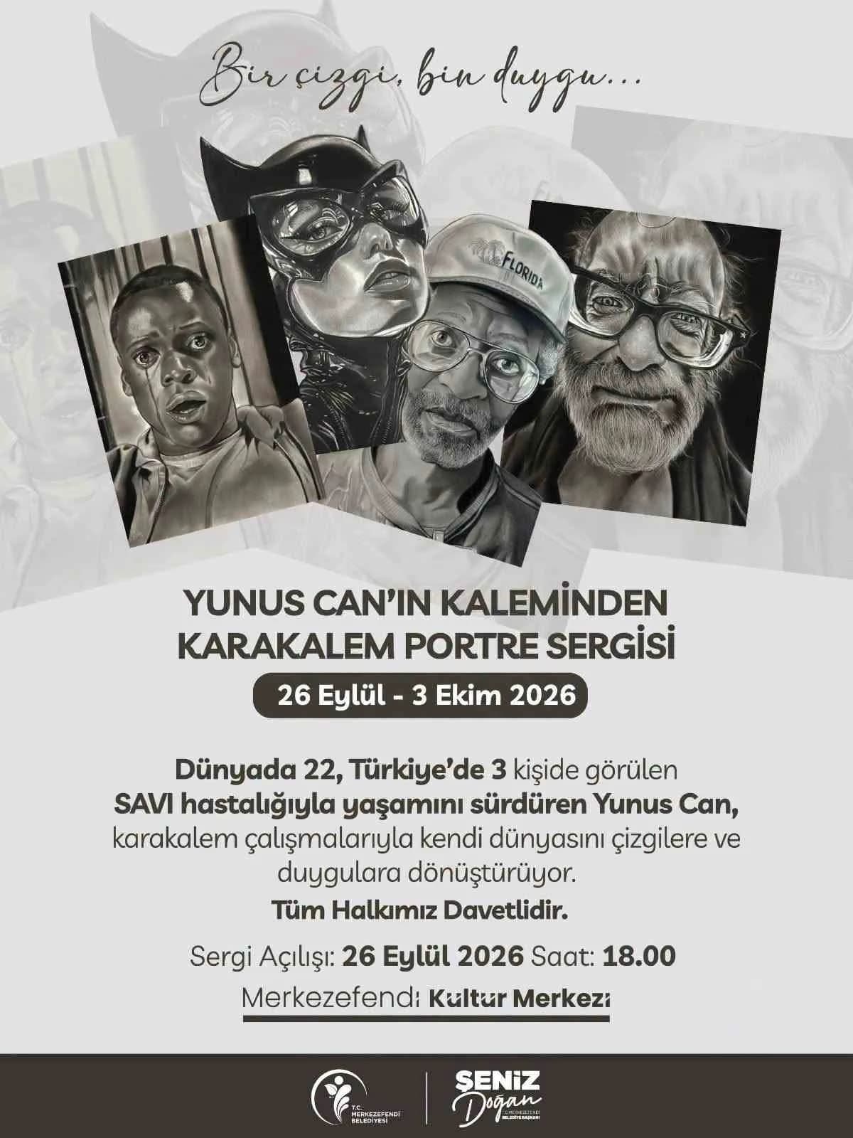 Merkezefendi Belediyesi, sanatın iyileştirici ve dönüştürücü gücünü bir kez daha sanatseverlerle buluşturuyor. Yunus Can