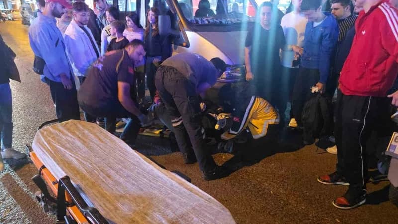 Zonguldak Ereğli'de motosiklet kazasında yaralanan anne ve olay yeri