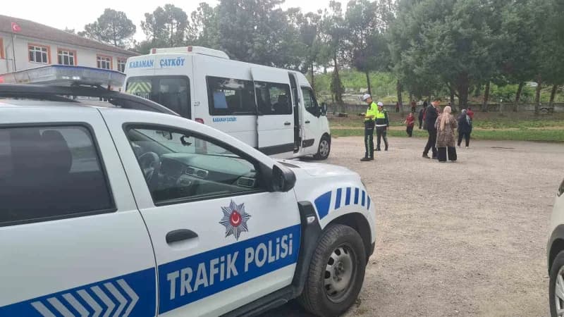 Zonguldak'ta okul servis araçlarına yönelik denetim faaliyetleri hız kesmeden devam ediyor