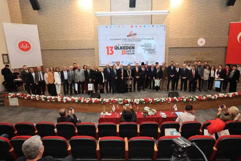 Talas Belediyesi tarafından 13 ülkeden 33 şairin katılımıyla 2. Düzenlenen Geleneksel Türk Dünyası Şair ve Yazar Buluşma