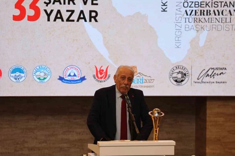 Talas Belediyesi tarafından 13 ülkeden 33 şairin katılımıyla 2. Düzenlenen Geleneksel Türk Dünyası Şair ve Yazar Buluşma